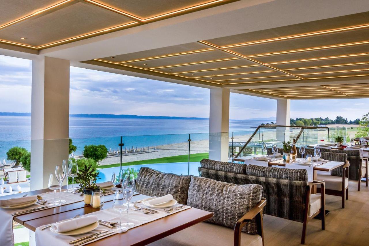 Ammoa Luxury Hotel & Spa Resort Nikíti Eksteriør bilde The Beach Restaurant